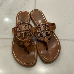 Tory Burch Miller Sandal - Gold Metal - 7.5